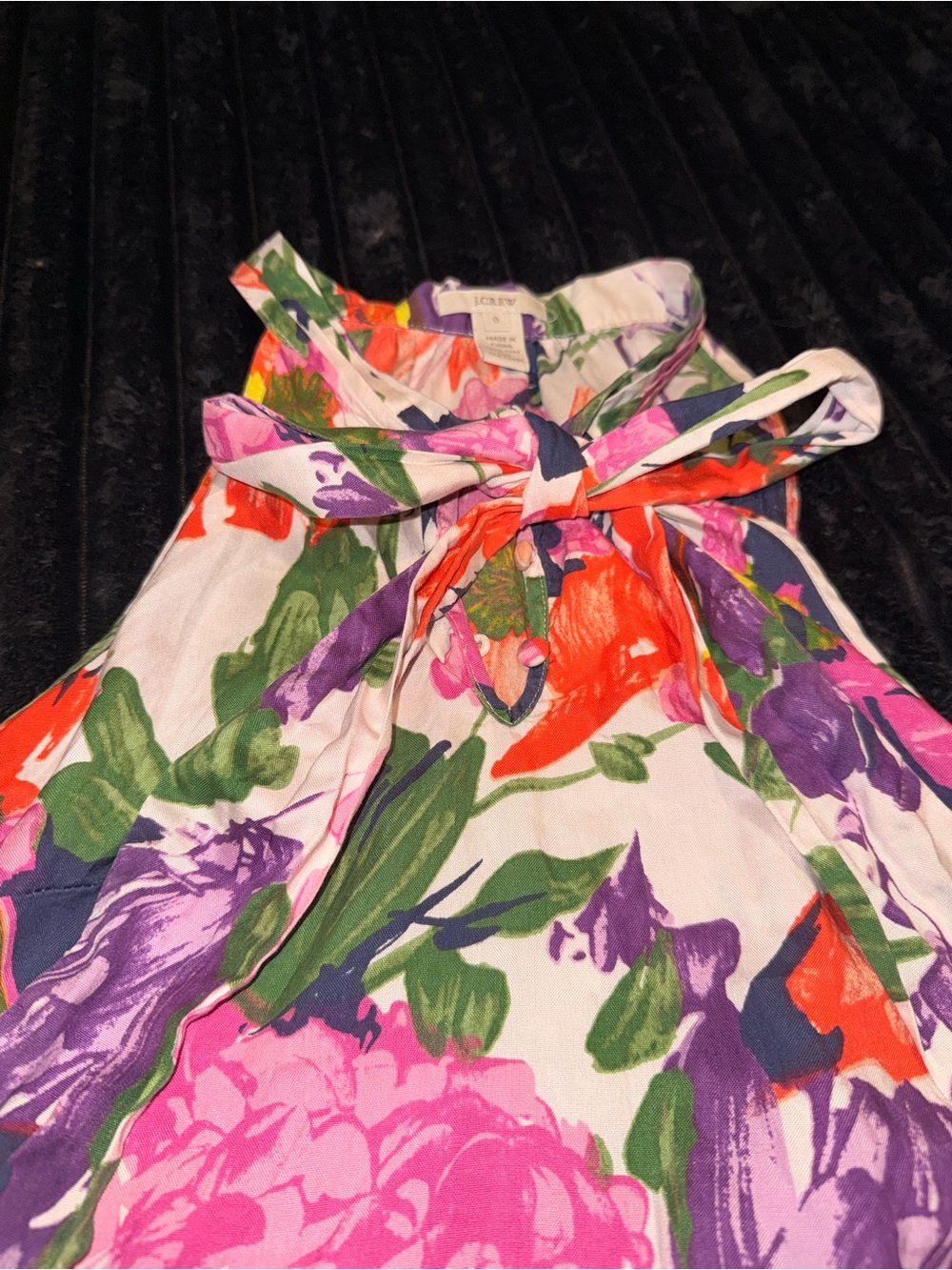 J. Crew Multicolor Floral Halter Dress - Picture 2 of 4